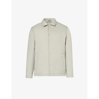 Shop Arne Men's Stone Collared Padded Shell Coach Jacket