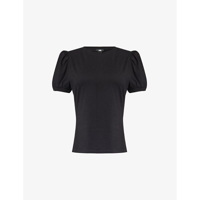 Shop Paige Women's Black Matcha Cotton-jersey T-shirt