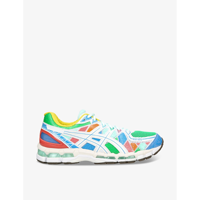 Shop Kenzo X Asics Kayano Synthetic Low-top Trainers In Mult/other