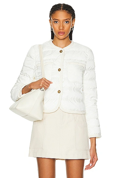 Shop Moncler Aristeo Jacket In White