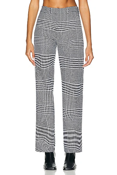 Shop Burberry Tailored Trouser In Monochrome