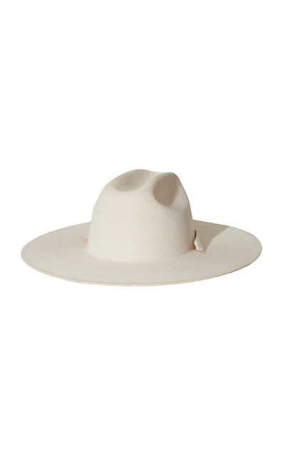 Shop Janessa Leone Palmer Straw Hat In White