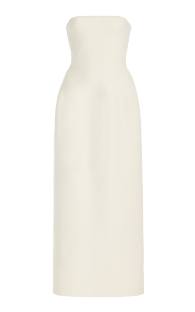 Shop Gabriela Hearst Immanuel Wool Dress In Ivory