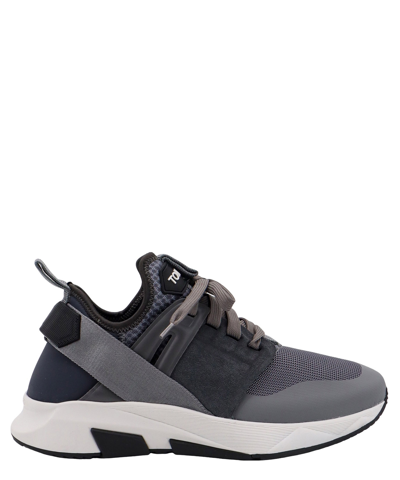 Shop Tom Ford Jago Sneakers In Grey