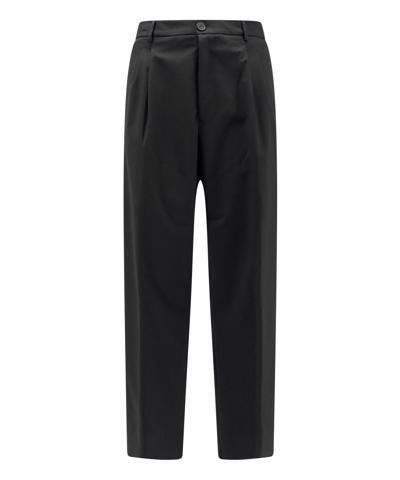 Shop Amaranto Trousers In Black