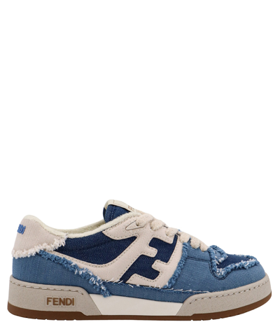 Shop Fendi Match Sneakers In Blue