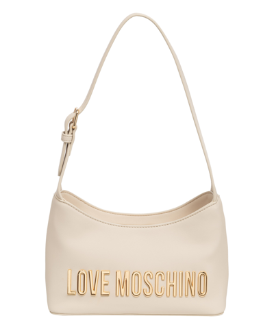 Shop Love Moschino Hobo Bag In Beige