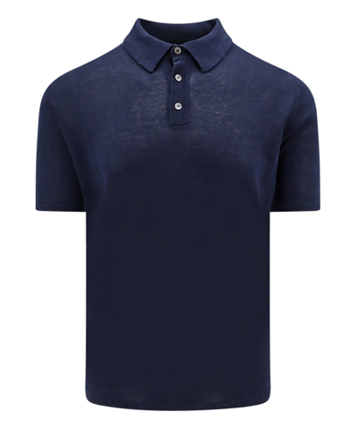 Shop Roberto Cavalli Polo Shirt In Blue