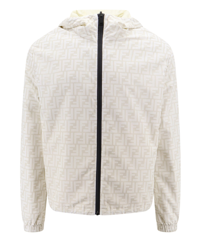 Shop Fendi Jacket In White