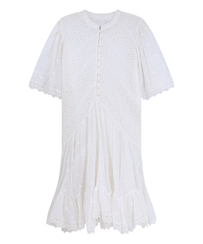 Shop Isabel Marant Étoile Slayae Mini Dress In White