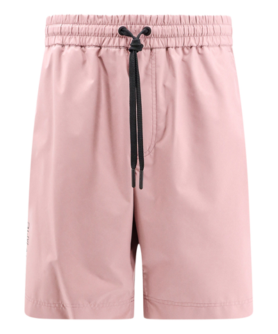 Shop Moncler Shorts In Pink