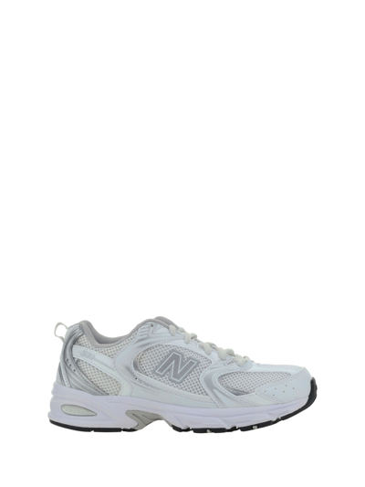 Shop New Balance Lifestyle Sneakers In White/silver