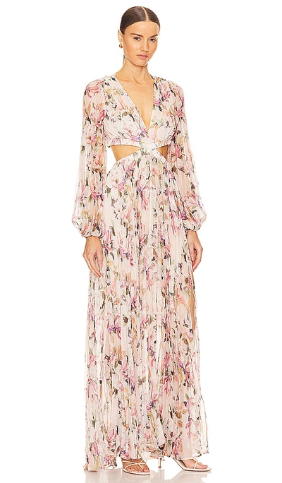 Astr Revery Dress In Cream Pink Floral