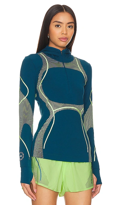Adidas By Stella Mccartney Truepace Running Top In Tech Mineral