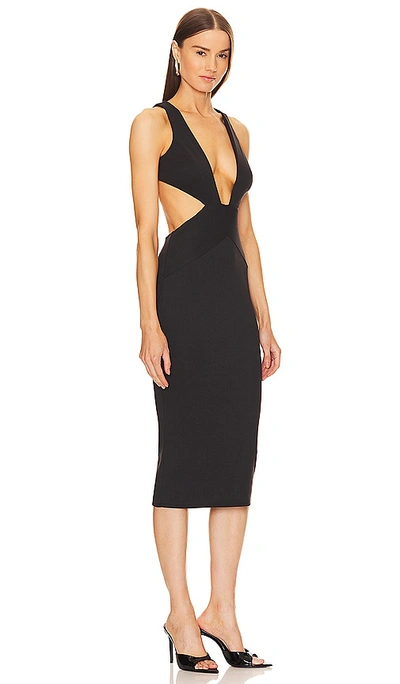 Michael Costello X Revolve Dana Dress In 黑色
