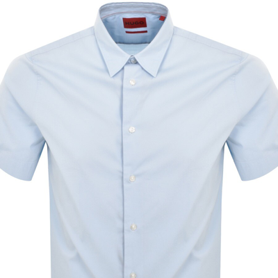 Shop Hugo Short Sleeved Ebor Shirt Blue