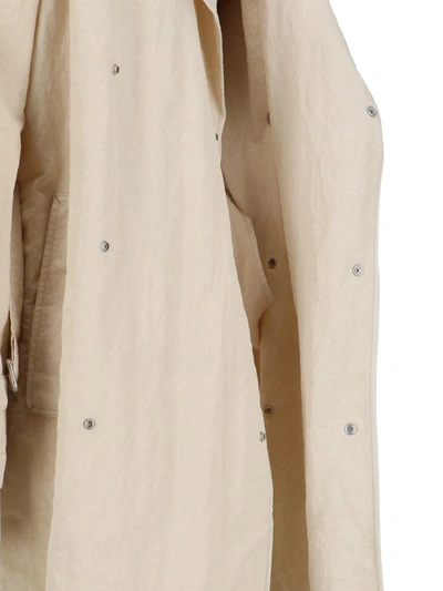 Burberry Long Trench In White