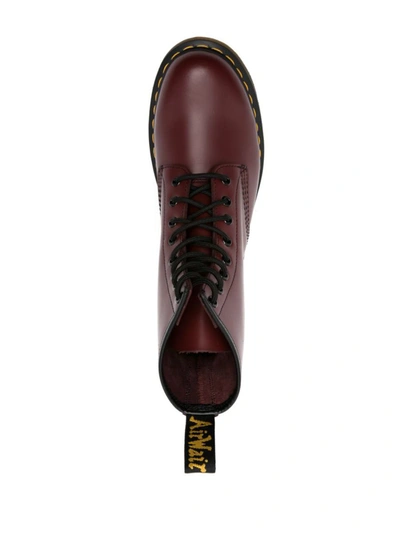 Shop Dr. Martens' Dr. Martens 1460 Leather Lace Up Ankle Boots In Red