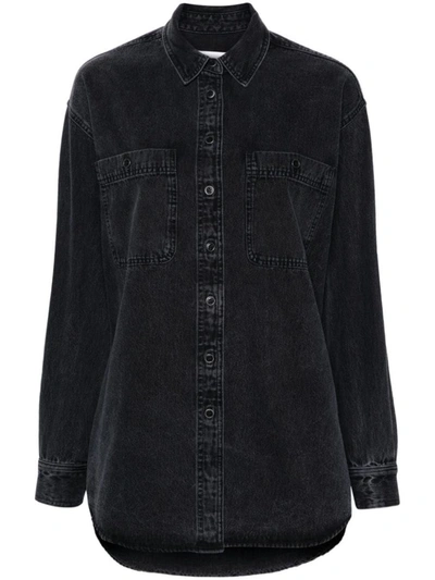 Shop Isabel Marant Étoile Shirt In Faded Black