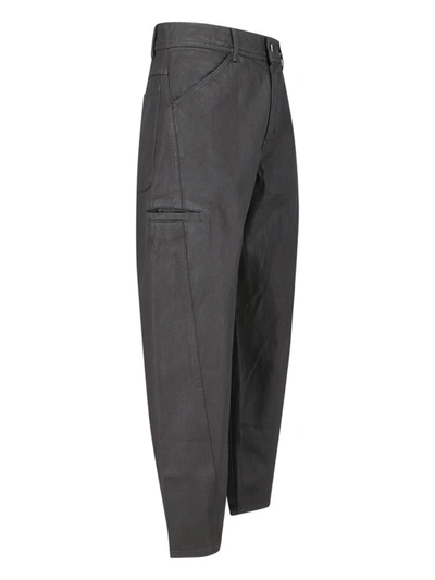 Shop Lemaire Trousers In Grey