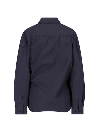 Shop Lemaire Shirts In Blue
