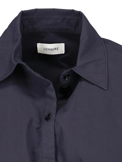 Shop Lemaire Shirts In Blue