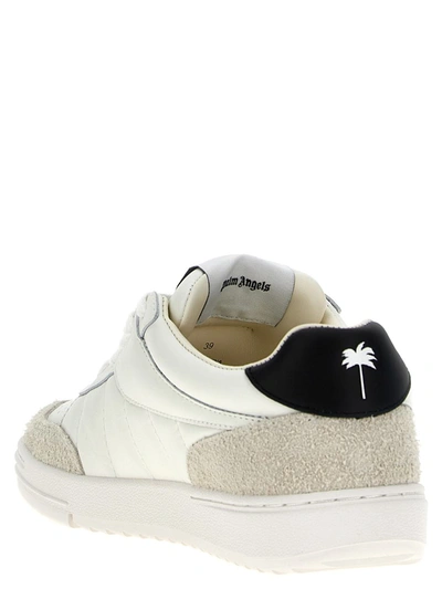 Shop Palm Angels 'palm Beach University' Sneakers In White/black