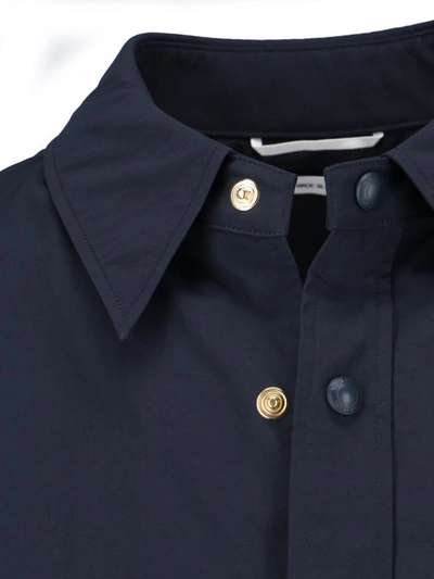 Shop Thom Browne Jackets In Blue