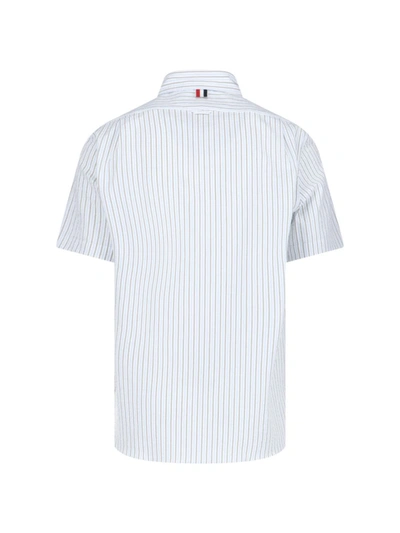 Shop Thom Browne Shirts In Blue