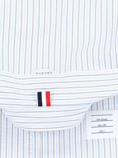 Shop Thom Browne Shirts In Blue