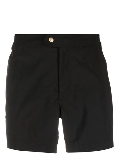 Shop Tom Ford Nylon Swim Shorts In Black