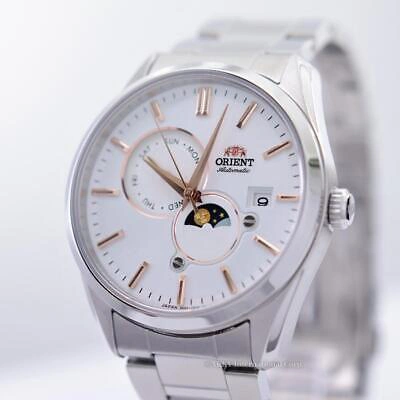 Pre-owned Orient Automatic Watch Sun&moon Mechanical Made In Japan Automatic Rn-ak0301s