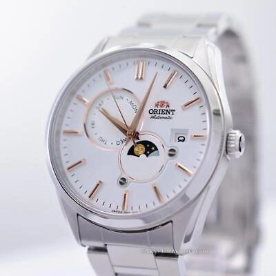 Pre-owned Orient Automatic Watch Sun&moon Mechanical Japan Automatic Rn-ak0301s