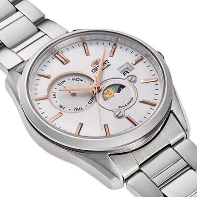 Pre-owned Orient Automatic Watch Sun&moon Mechanical Made In Japan Automatic Rn-ak0301s