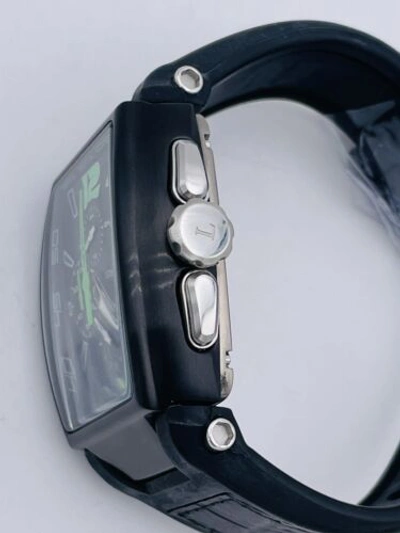 Pre-owned Locman Tremila Chrono 550kkgkpl/575 Titanium/rubber Discounted