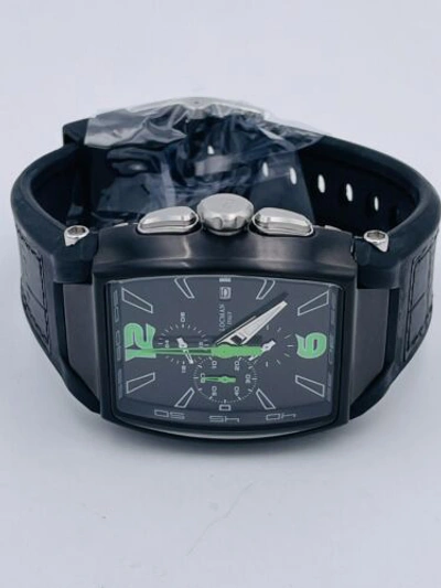 Pre-owned Locman Tremila Chrono 550kkgkpl/575 Titanium/rubber Discounted