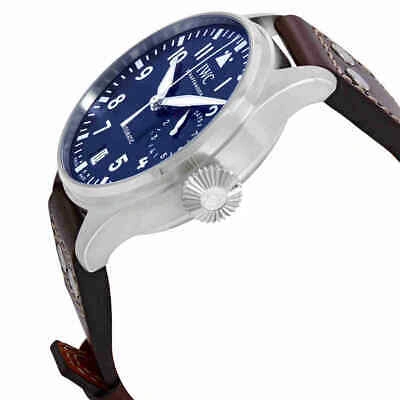 Pre-owned Iwc Schaffhausen Iwc Big Pilot Le Petit Prince Automatic Blue Dial Men's Watch Iw501002