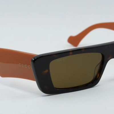 Pre-owned Gucci Gg1331s 003 Dark Havana/brown 54-16-145 Sunglasses