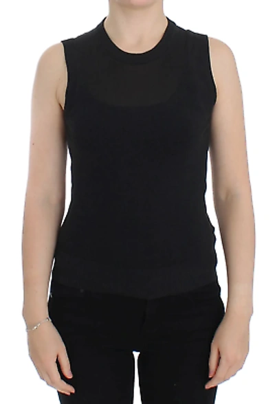Pre-owned Dolce & Gabbana Elegant Black Sleeveless Pullover Vest