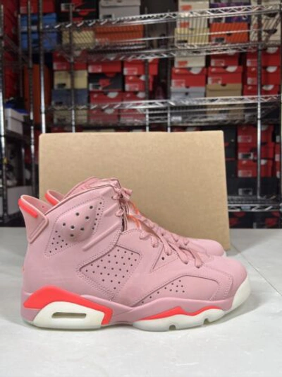 Pre-owned Jordan Air  6 Retro X Aleali May 'millennial Pink' Women's Ci0550-600 Size 7w In Rust Pink/bright Crimson