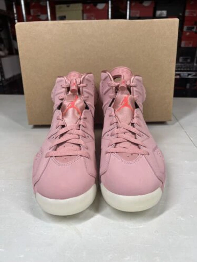Pre-owned Jordan Air  6 Retro X Aleali May 'millennial Pink' Women's Ci0550-600 Size 7w In Rust Pink/bright Crimson