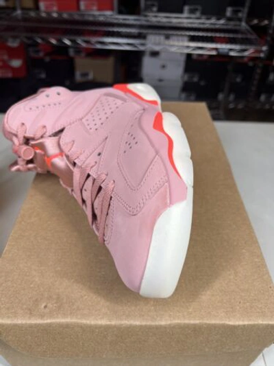 Pre-owned Jordan Air  6 Retro X Aleali May 'millennial Pink' Women's Ci0550-600 Size 7w In Rust Pink/bright Crimson
