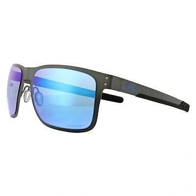 Pre-owned Oakley Sunglasses Holbrook Metal Oo4123-07 Gunmetal Prizm Sapphire Polarized In Multicolor