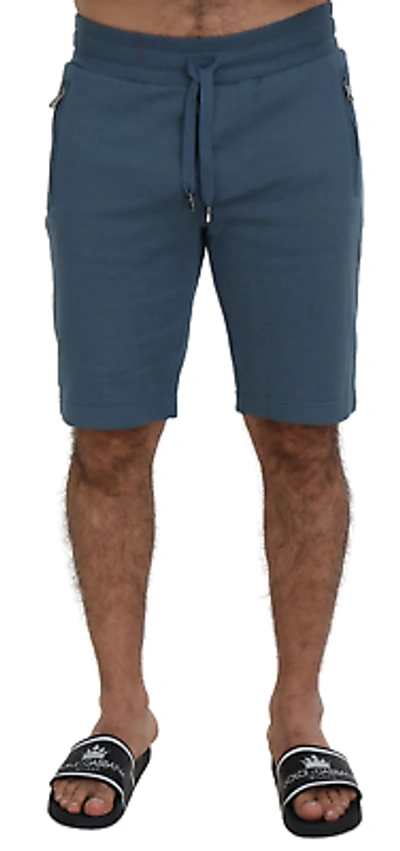 Pre-owned Dolce & Gabbana Elegant Blue Bermuda Shorts - Regular Fit