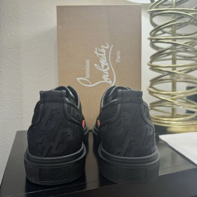 Pre-owned Christian Louboutin Adolon Junior Sneaker Black 45