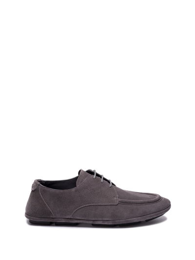Shop Dolce & Gabbana `dg` Lace-up Shoes In Gray