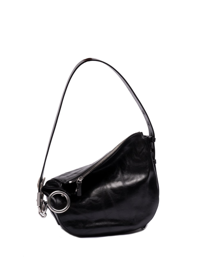 Shop Burberry Small `knight` Bag In Black  