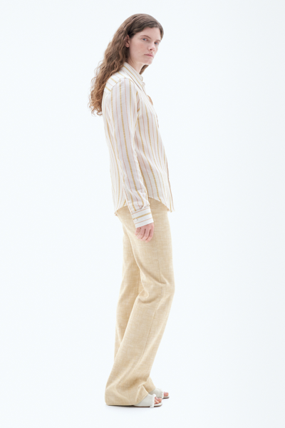 Filippa K Seersucker Stripe Shirt In White