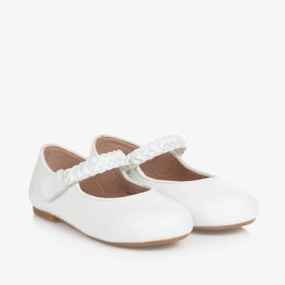 Shop Old Soles Girls White Leather Pumps