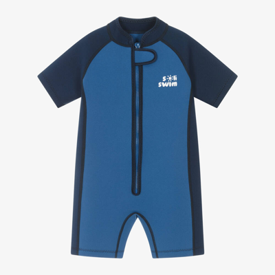 Shop Soli Swim Boys Blue Short Wet Suit